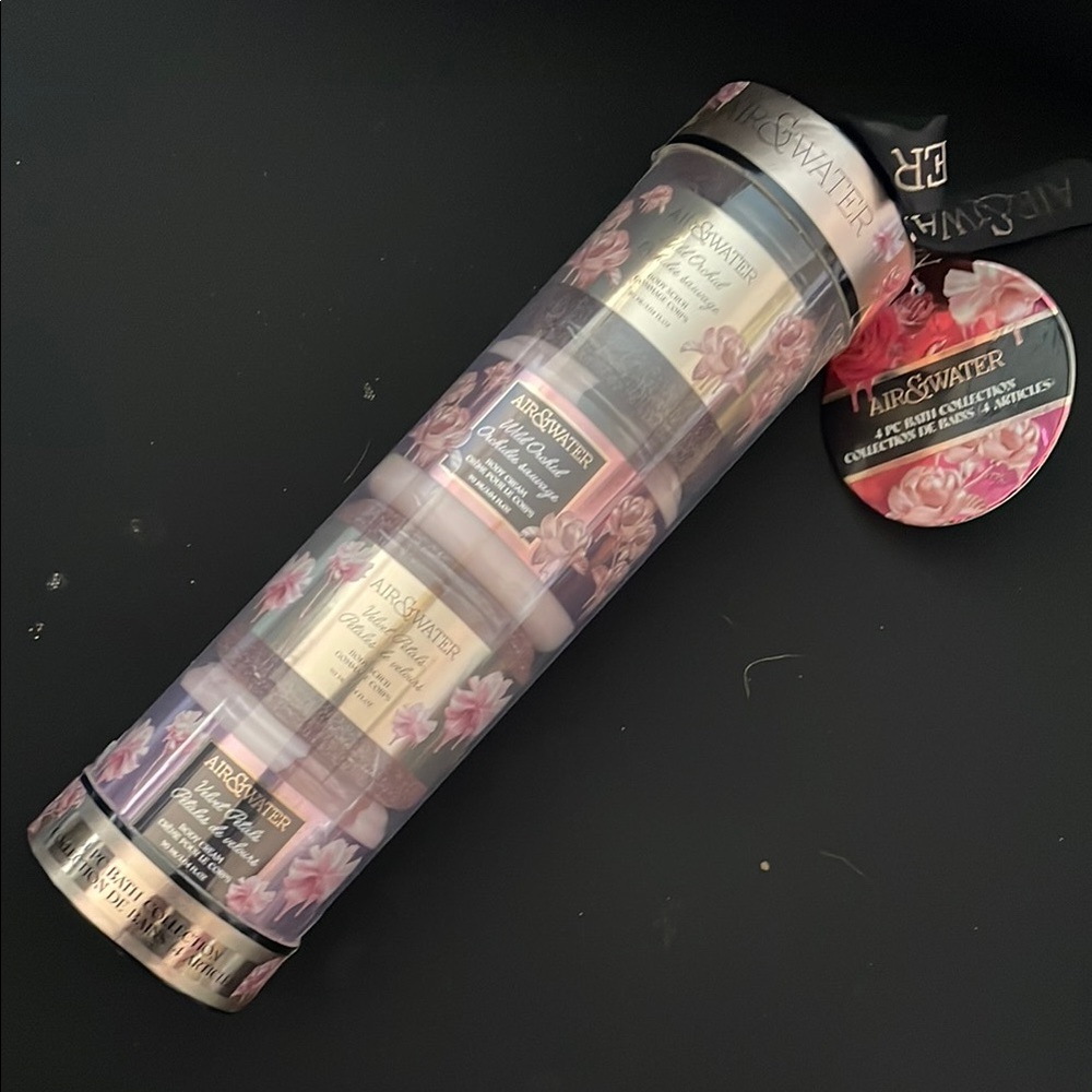 Air & Water Bath and Body Collection in gift presentation tube with ribbon